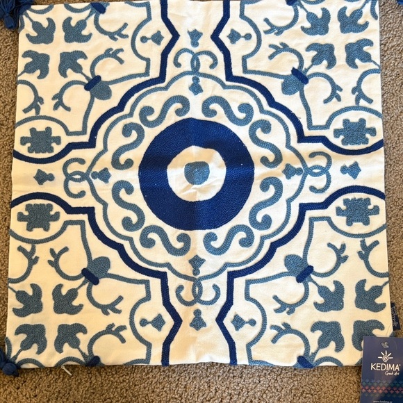 kedima Other - Blue and White Greek 17x17”Decorative Pillow Cover.new.